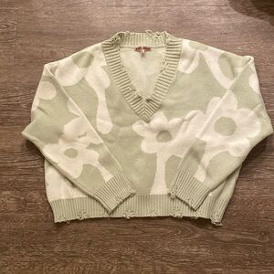 Floral sweater